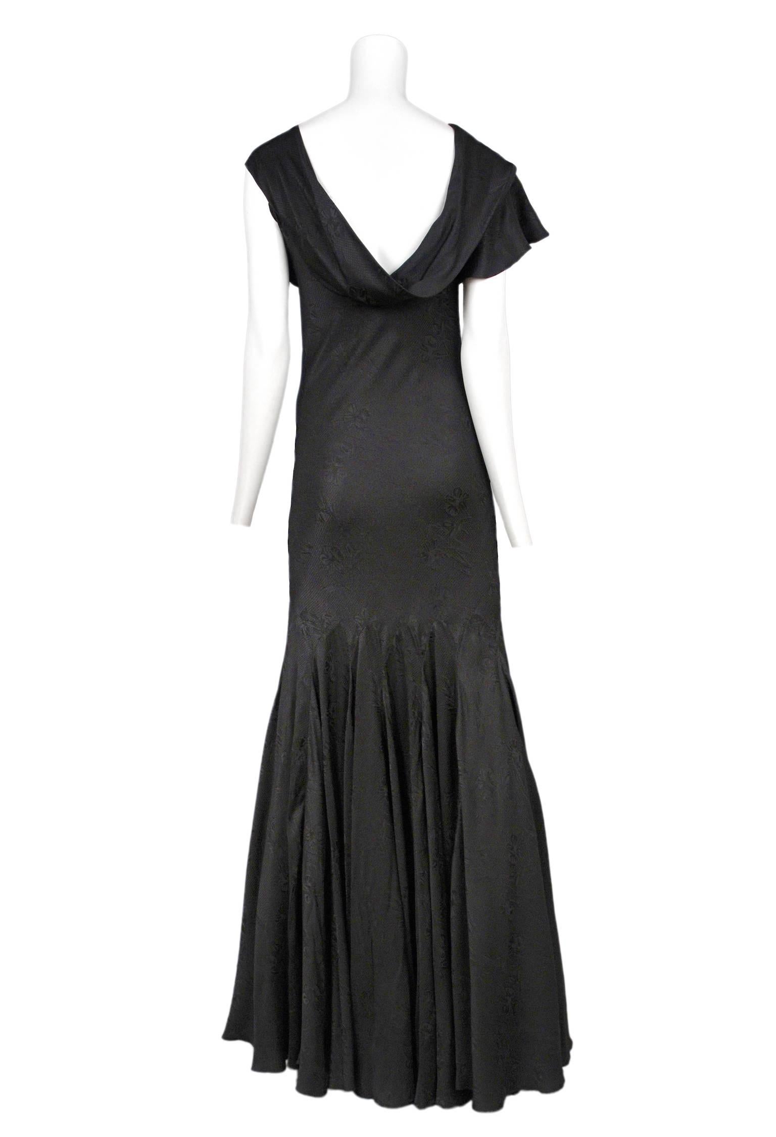 Alexander McQueen Black Sarabande Gown 2007 In Excellent Condition In Los Angeles, CA