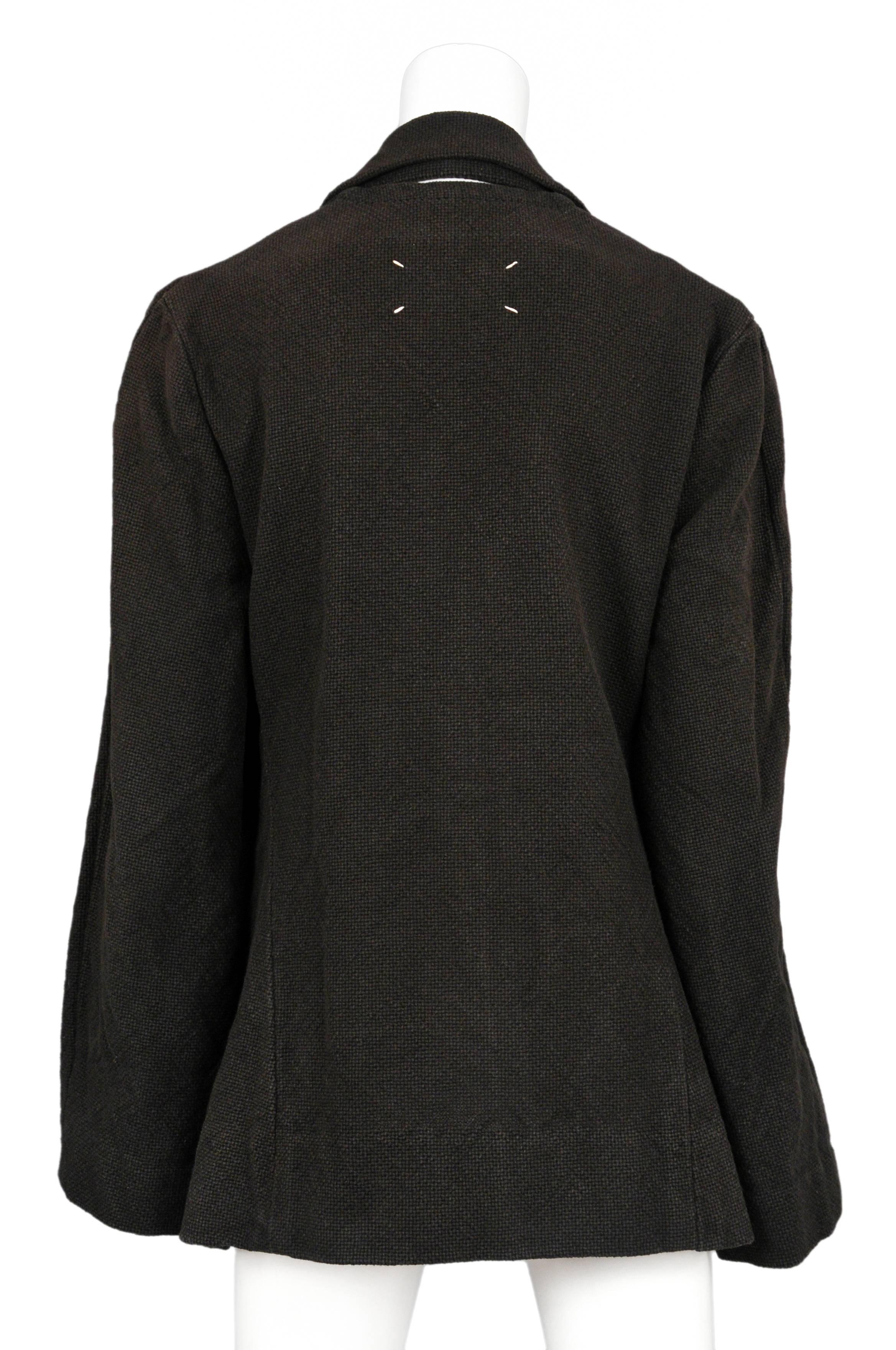 Black Martin Margiela Brown Doll Coat