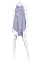Balenciaga Navy & White Stripe Dress 2007