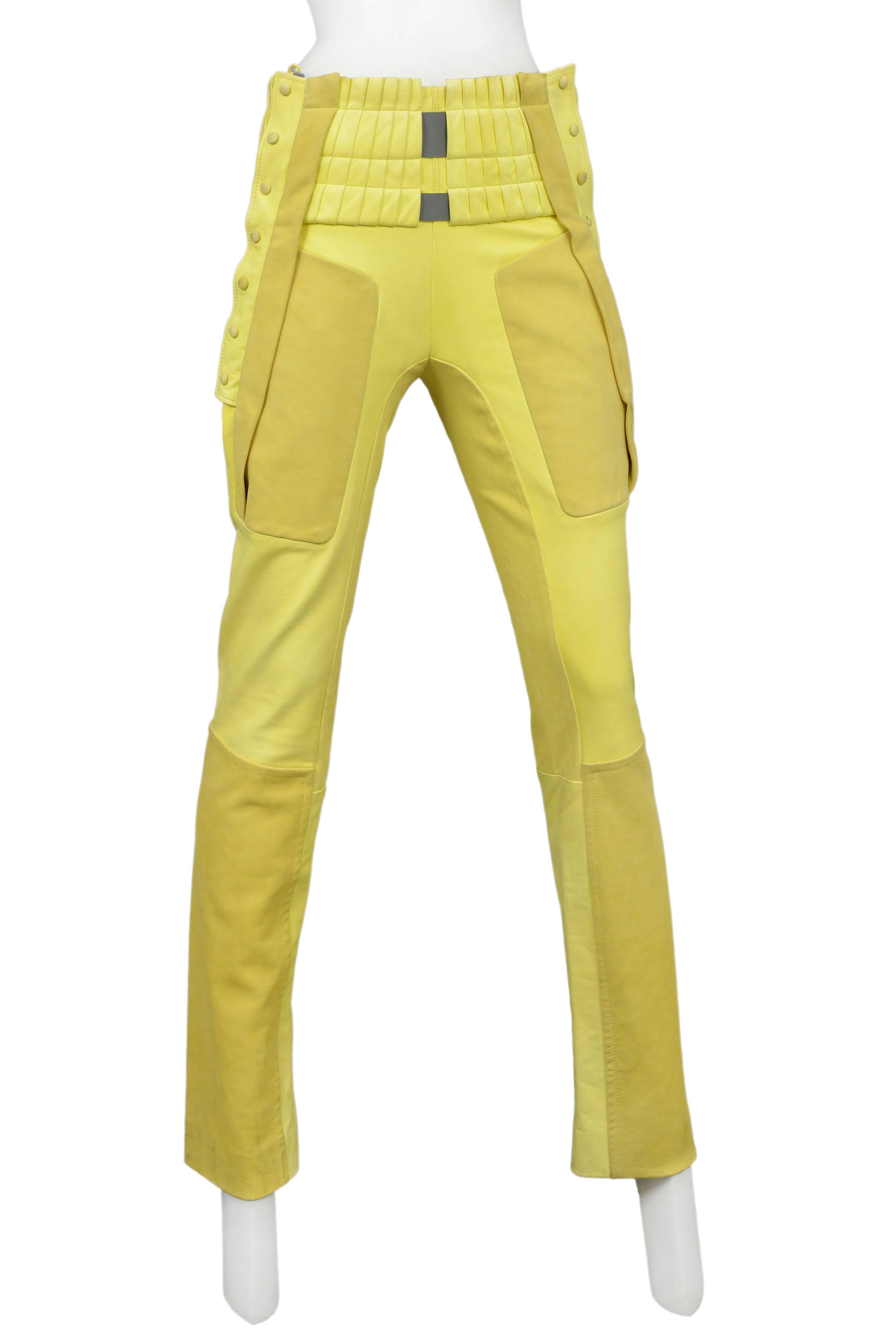 Balenciaga Tech & Yellow Leather Ensemble 2010 In Excellent Condition In Los Angeles, CA