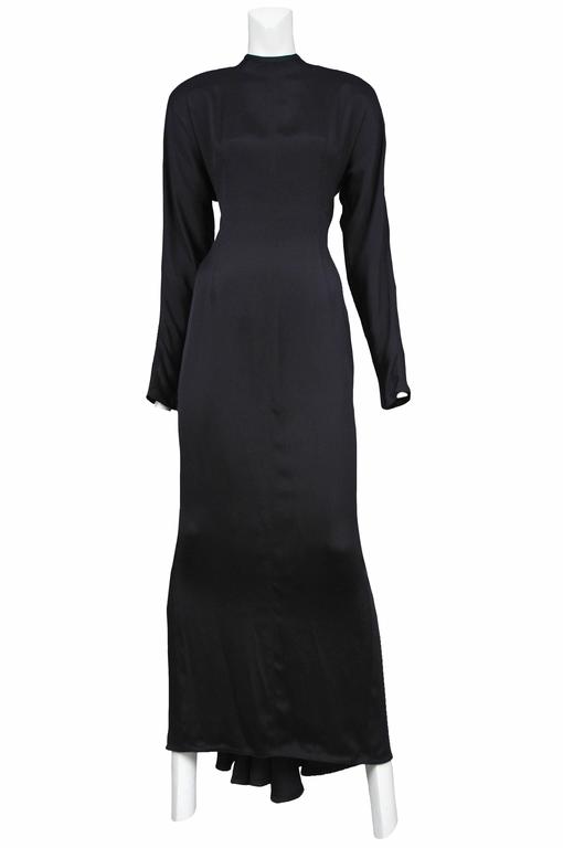 black versace gown
