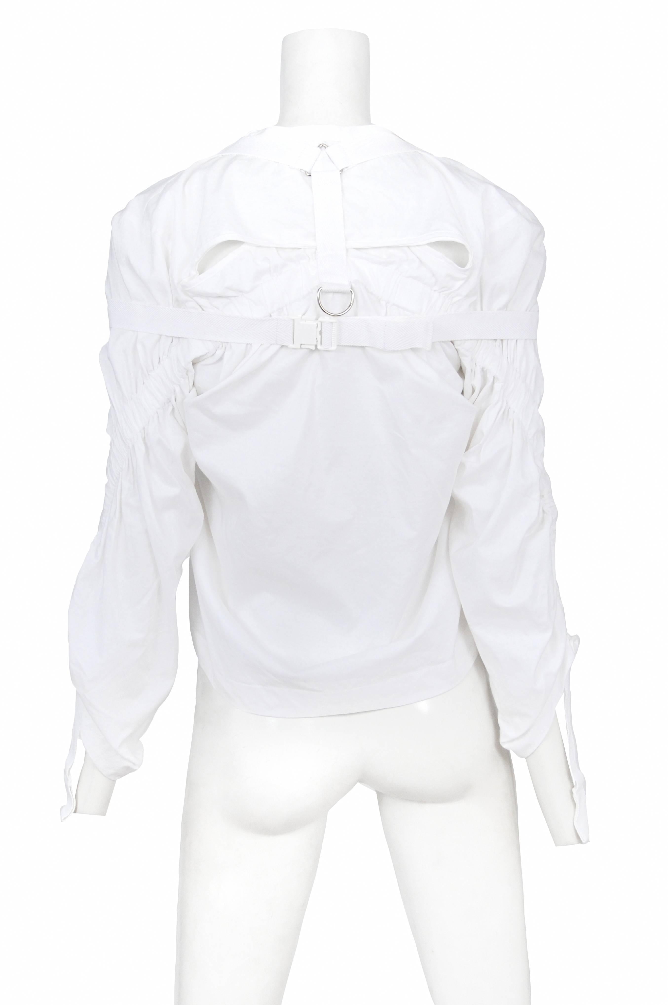 Junya White Parachute Top 2003 In Excellent Condition In Los Angeles, CA