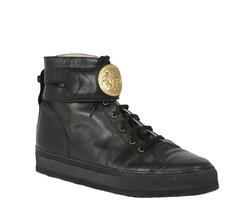 Versace Black Medallion Sneakers