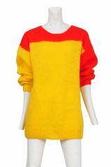 Sprouse Yellow & Orange Color Block Sweater