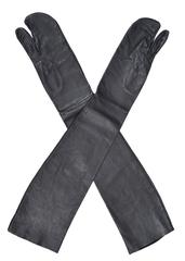 Maison Martin Margiela Black Leather Tabi Gloves