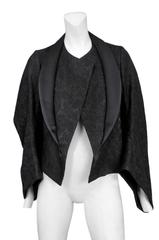 Comme des Garcons Black Brocade Kimono Jacket 2004