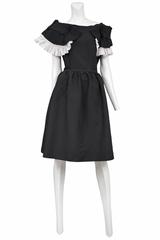 CDG Black & White Ruffle Sleeve Dress 2012