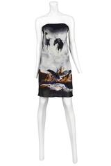 Martin Margiela Horse Print Strapless Dress 2008