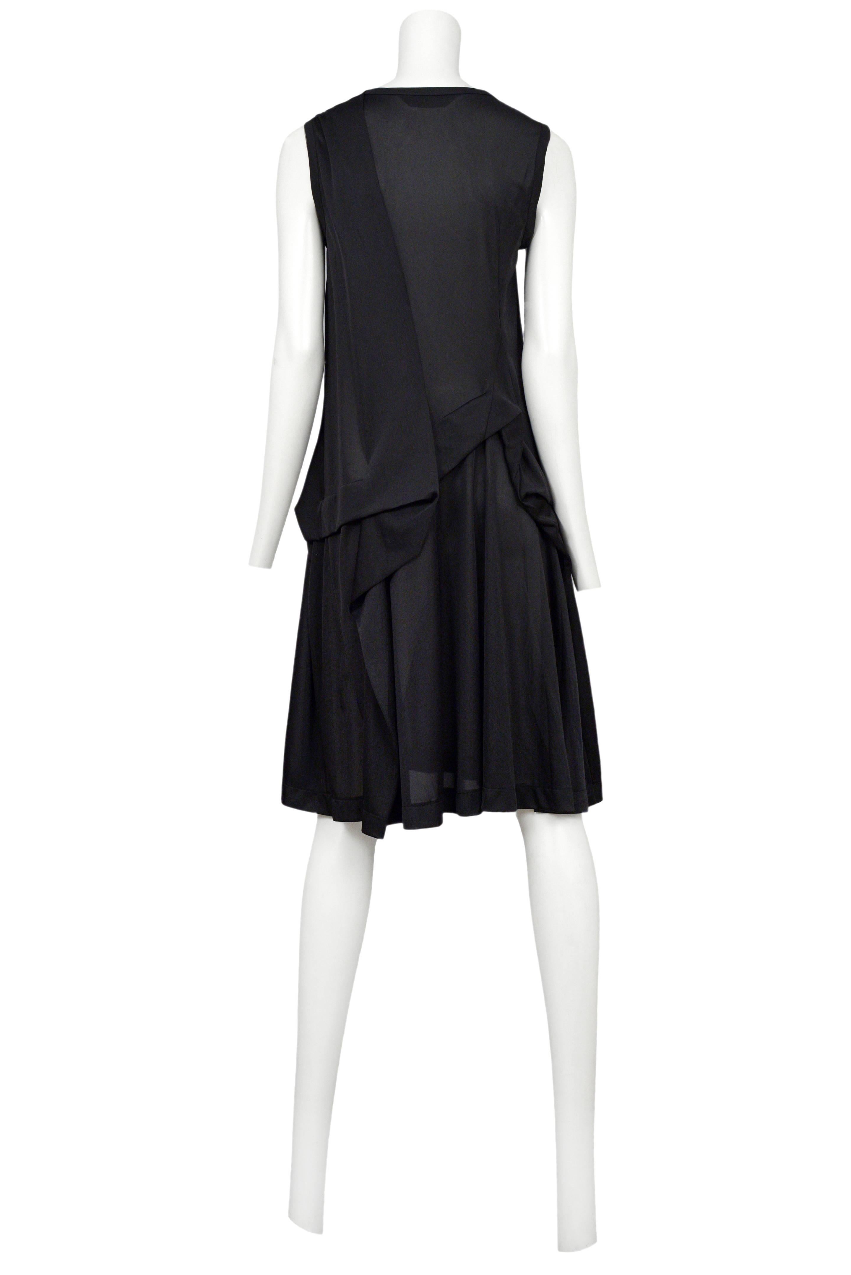 Junya Black Sheer Draped Dress 1996 In Excellent Condition In Los Angeles, CA