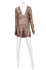 Martin Margiela Trompe Cable Knit Print Tunic 1996