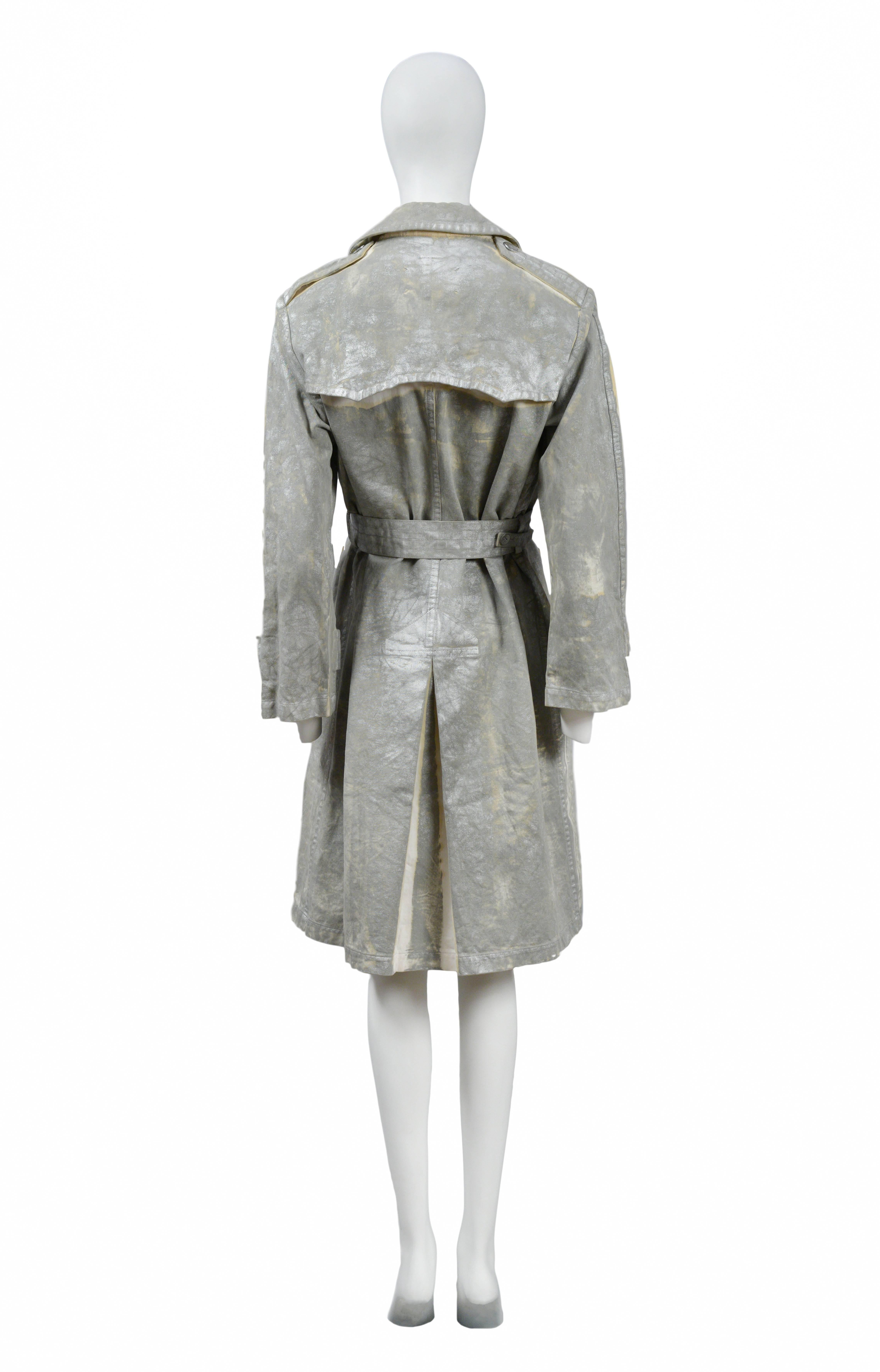 Martin Margiela Silver Painted Trench 2