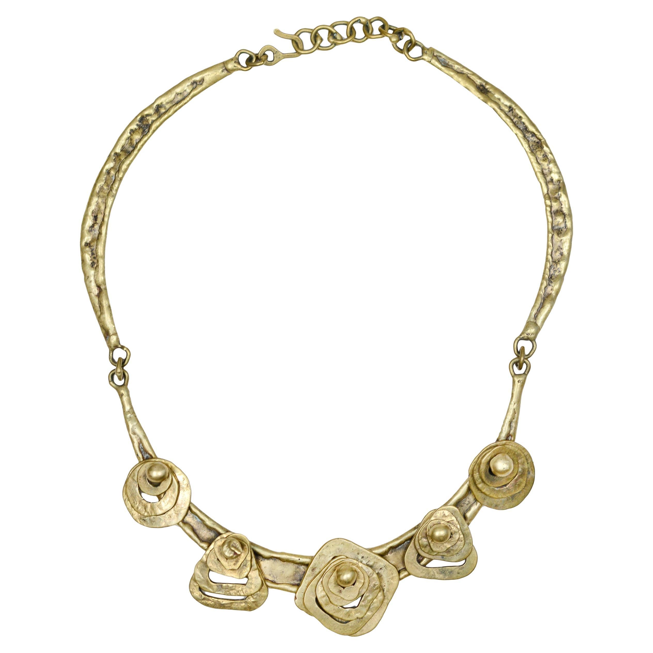 Pal Kepenyes Bronze Stacked Geometric Collar