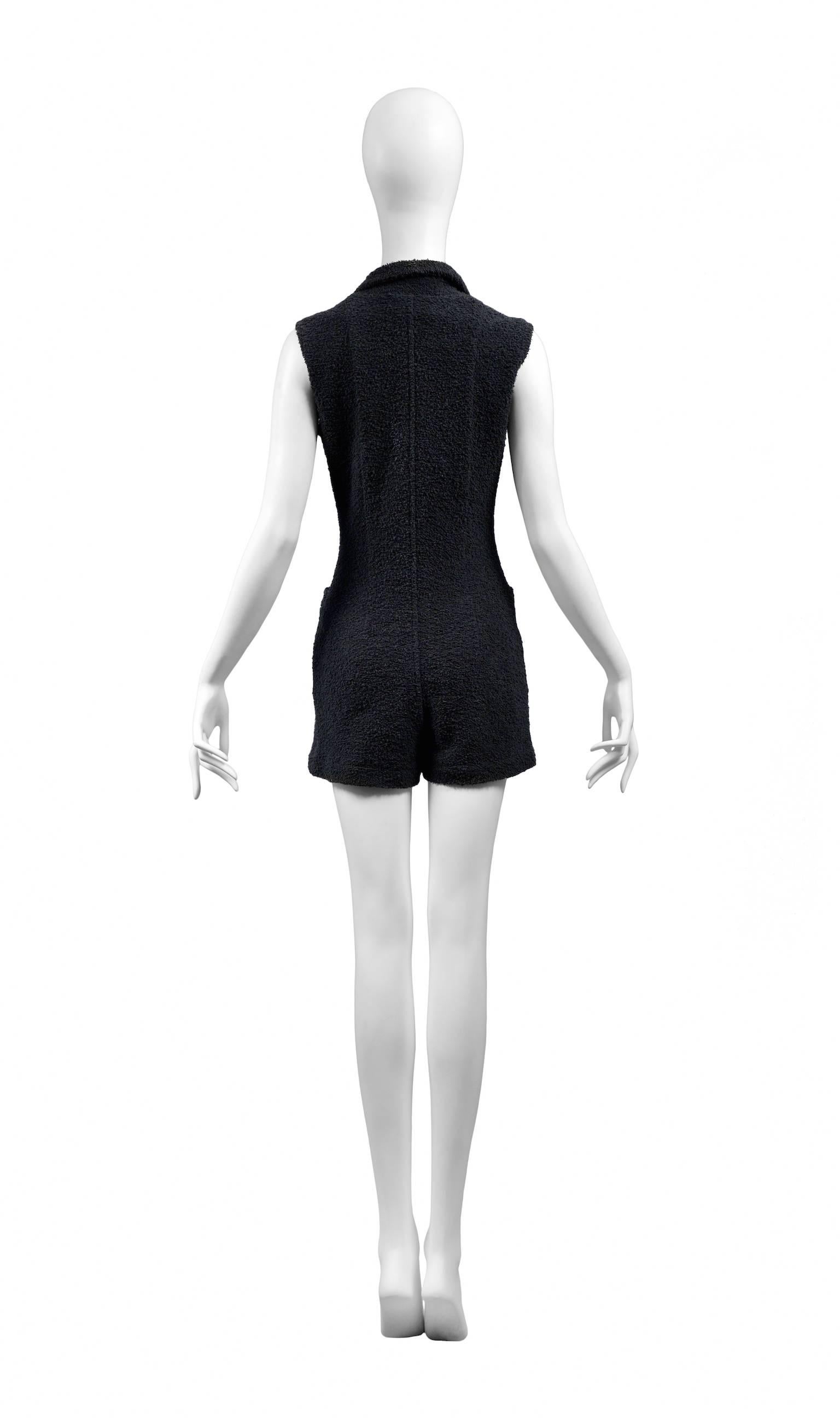 chanel terry cloth romper