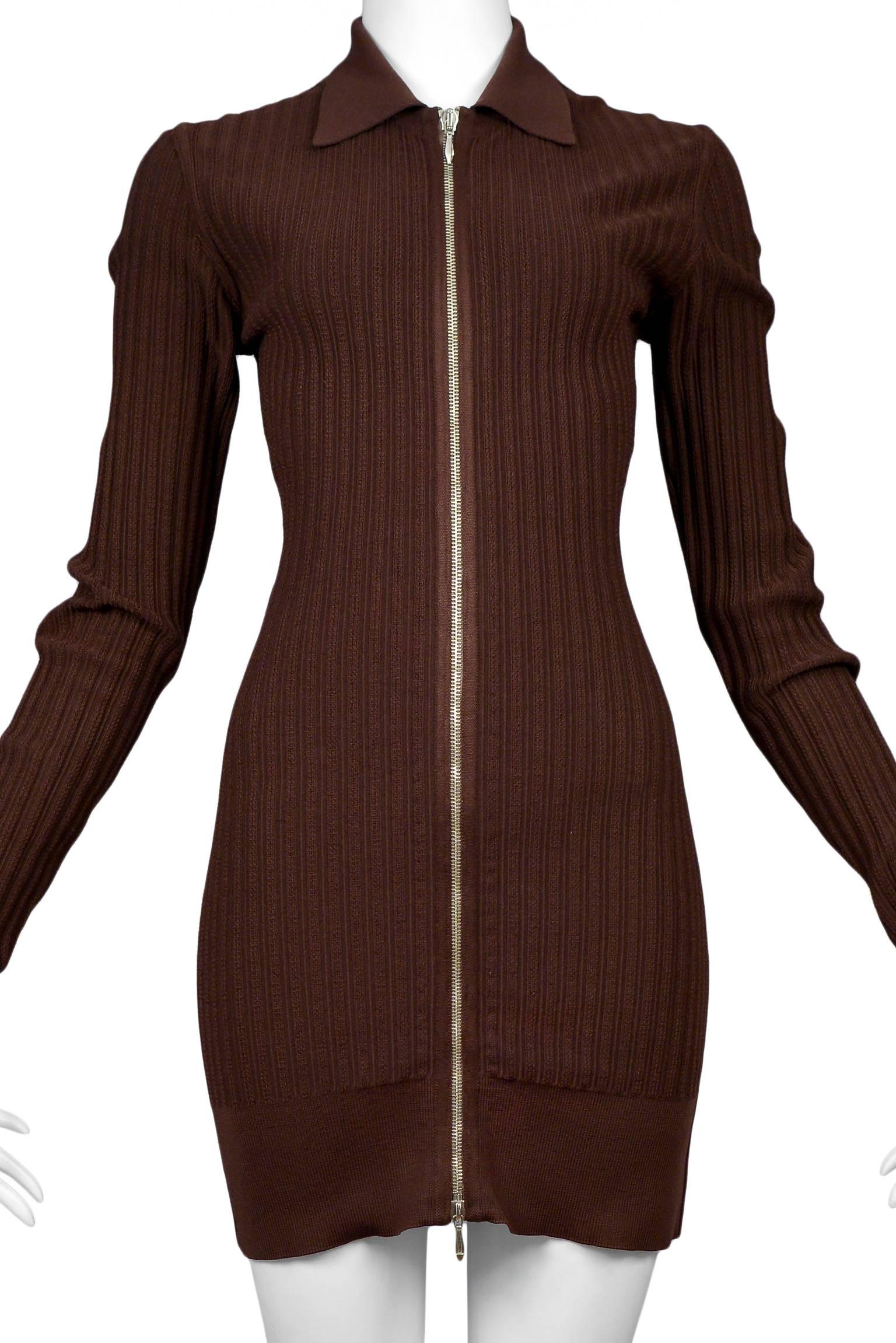 alaia zipper dress