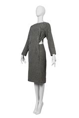 Comme des Garcons Houndstooth Cut Out Dress 1986