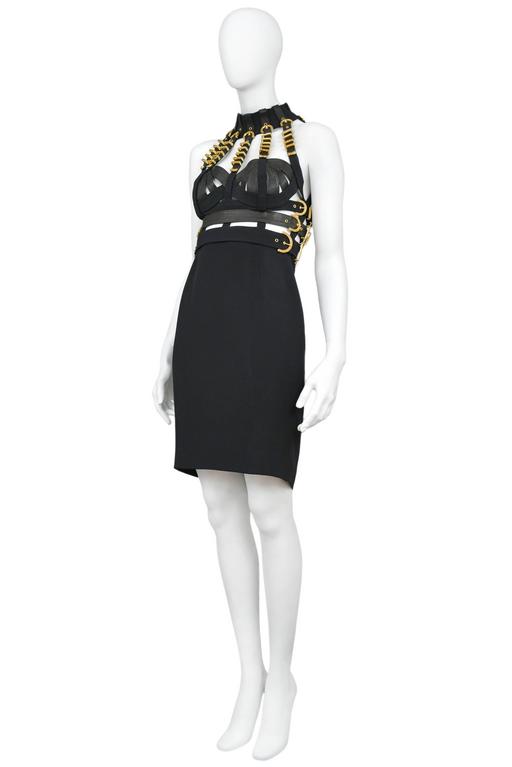 Versace Black Bondage Dress 1992 at 1stDibs | donatella versace dress 1992  price, versace fall 1992, versace 1992 dress