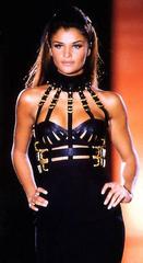 Versace Black Bondage Dress 1992 at 