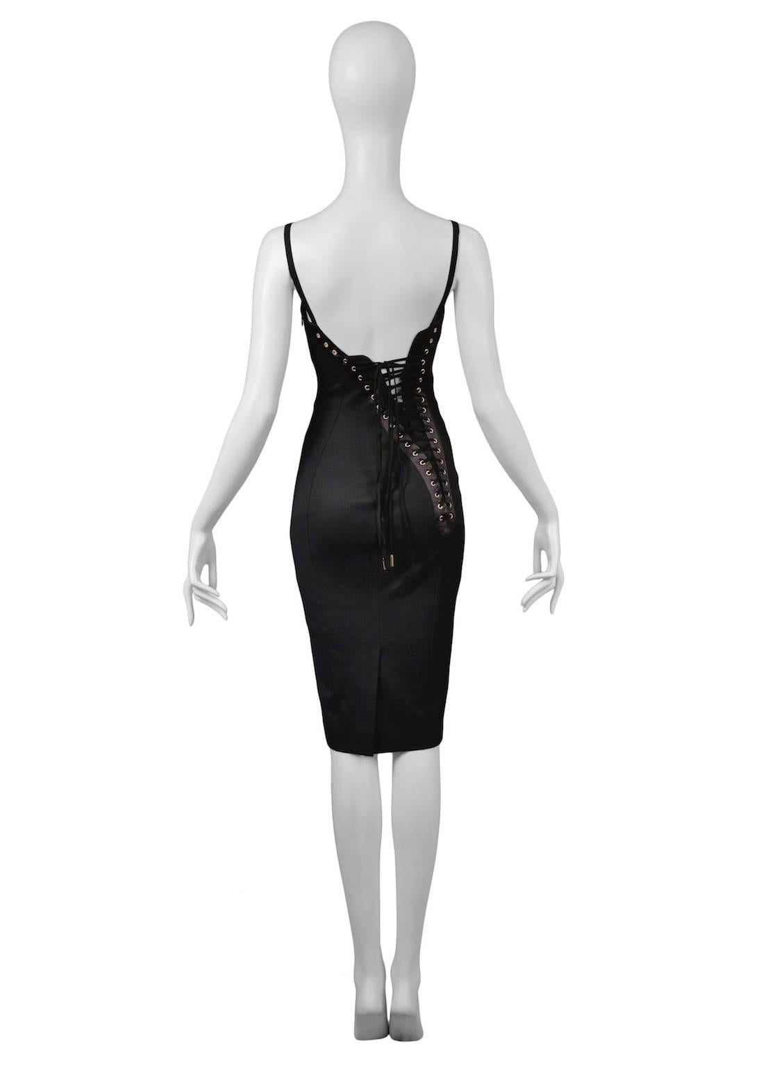 Black Dolce & Gabbana Corset Back Dress