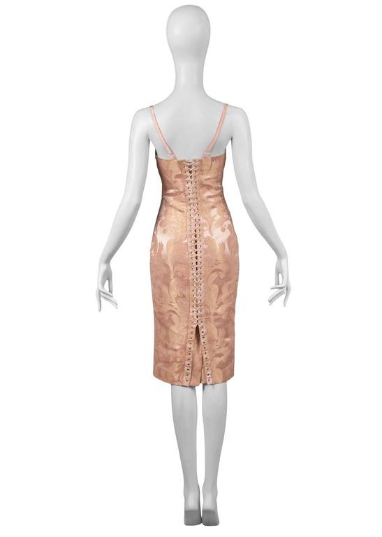 Dolce and Gabbana Blush Corset Dress at 1stDibs dolce and gabbana