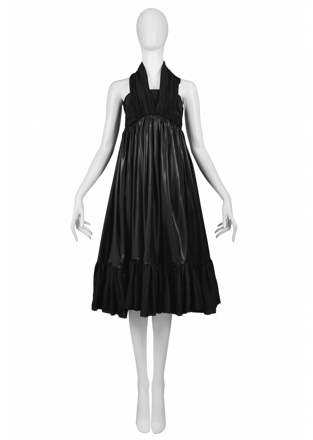 Balenciaga Black Empire Dress In Excellent Condition In Los Angeles, CA