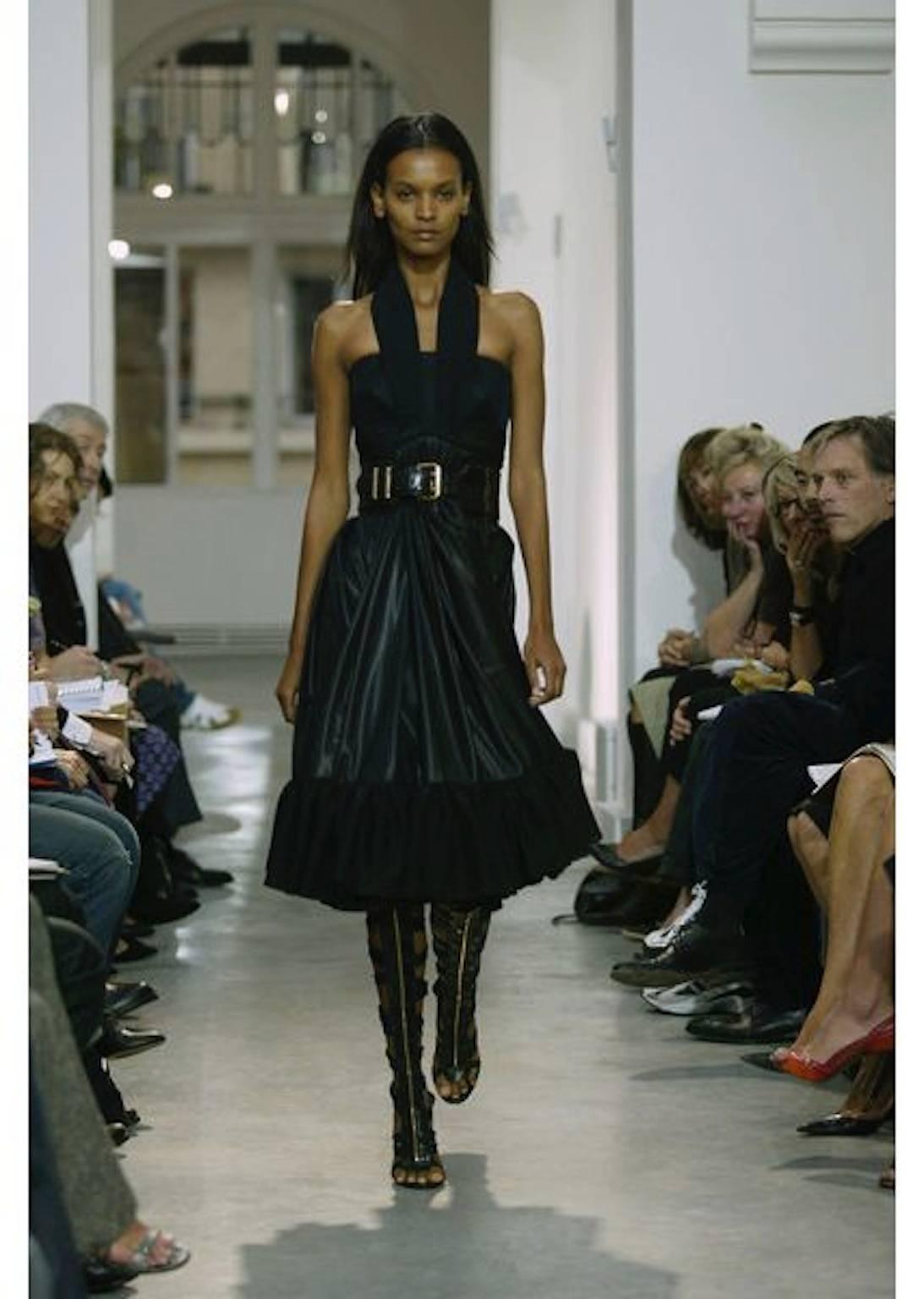 Women's Balenciaga Black Empire Dress