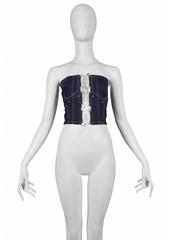 Jean Paul Gaulter Denim Safety Pin Bustier