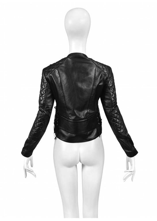 balenciaga quilted motorcycle jacket