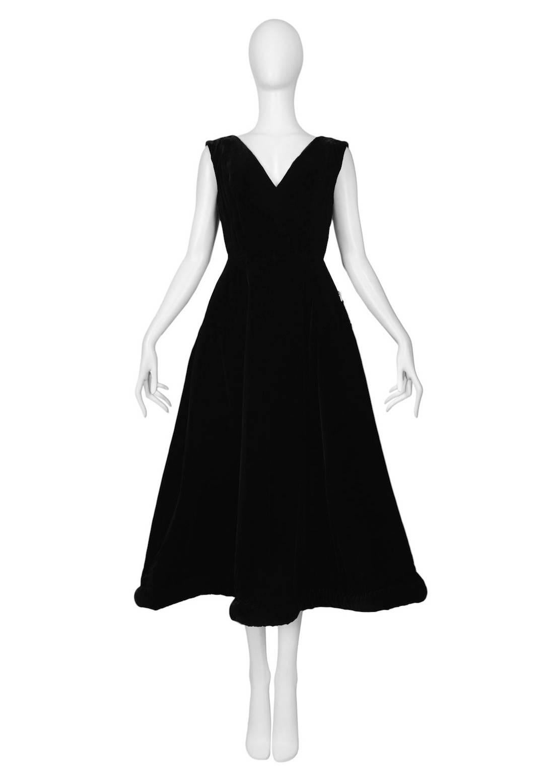 black velvet dress design
