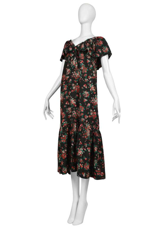 saint laurent floral dress