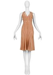 Tom Ford for YSL Peach Rosette Dress 2003