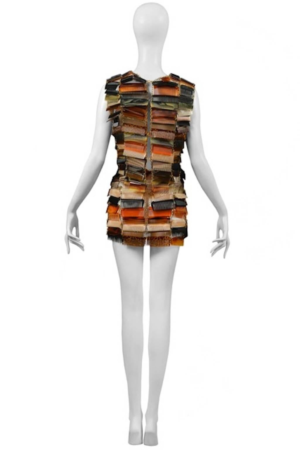 Maison Martin Margiela Artisanal Kammkleid 2009 im Zustand „Hervorragend“ in Los Angeles, CA