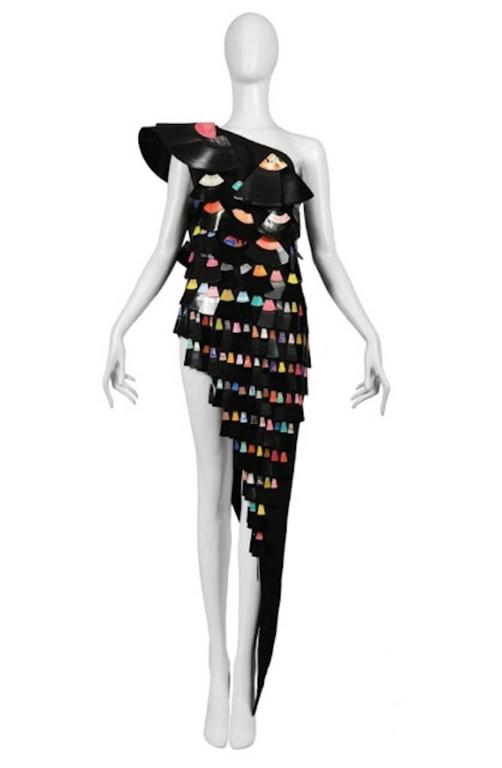 Maison Martin Margiela Artisanal Record Dress 2008 at 1stDibs