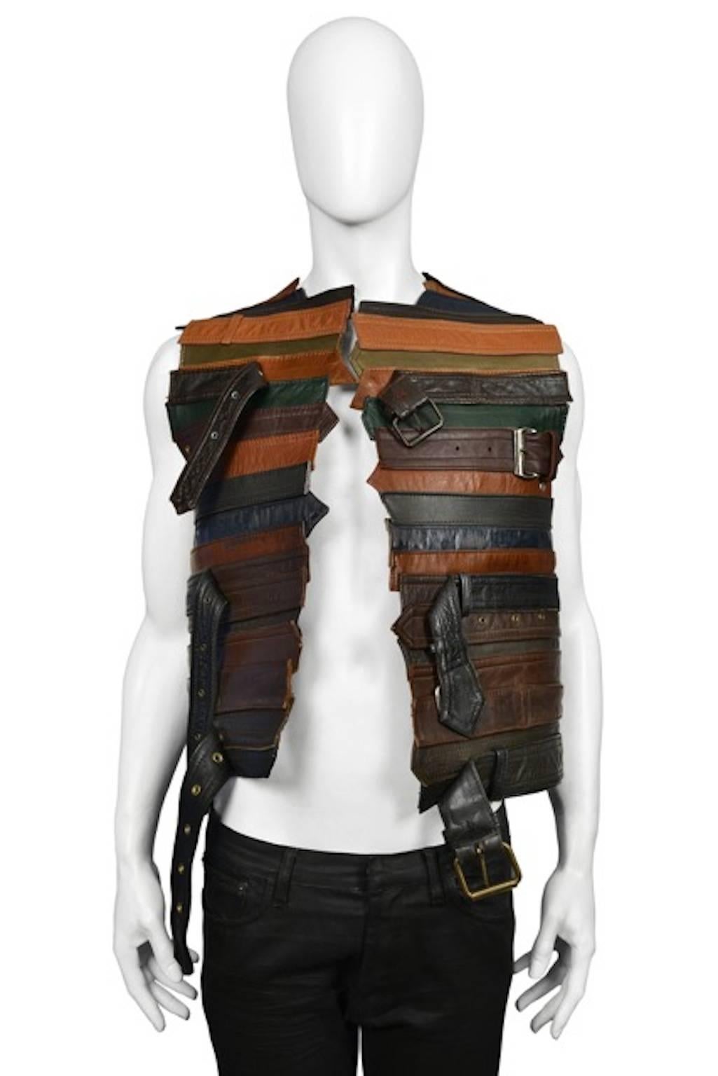 Maison Martin Margiela Artisanal Leather Belt Waistcoat 2006 at 1stDibs maison margiela belt