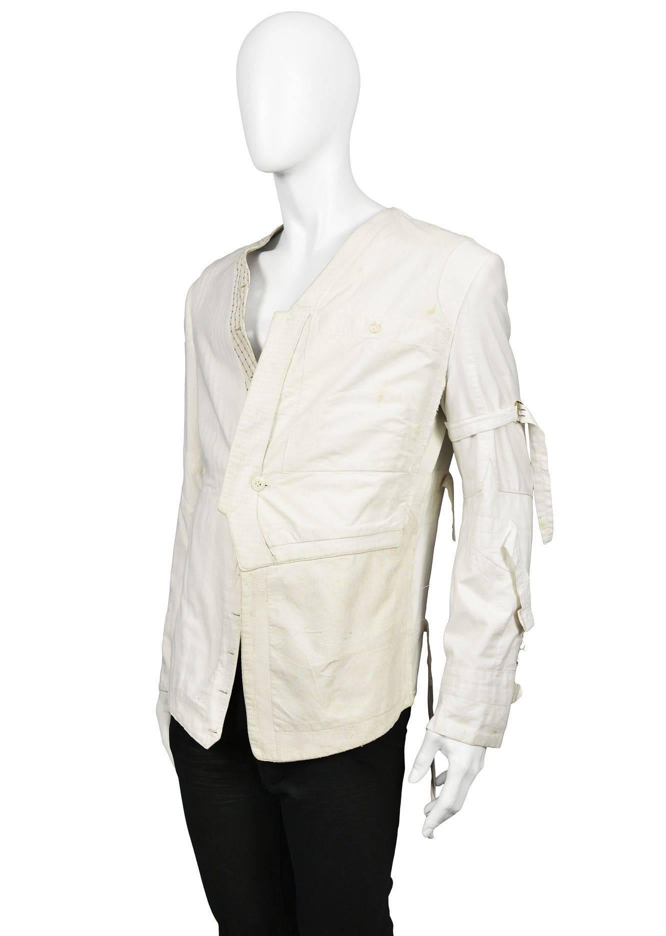 Beige Maison Martin Margiela Artisanal Waistcoats Jacket 2006
