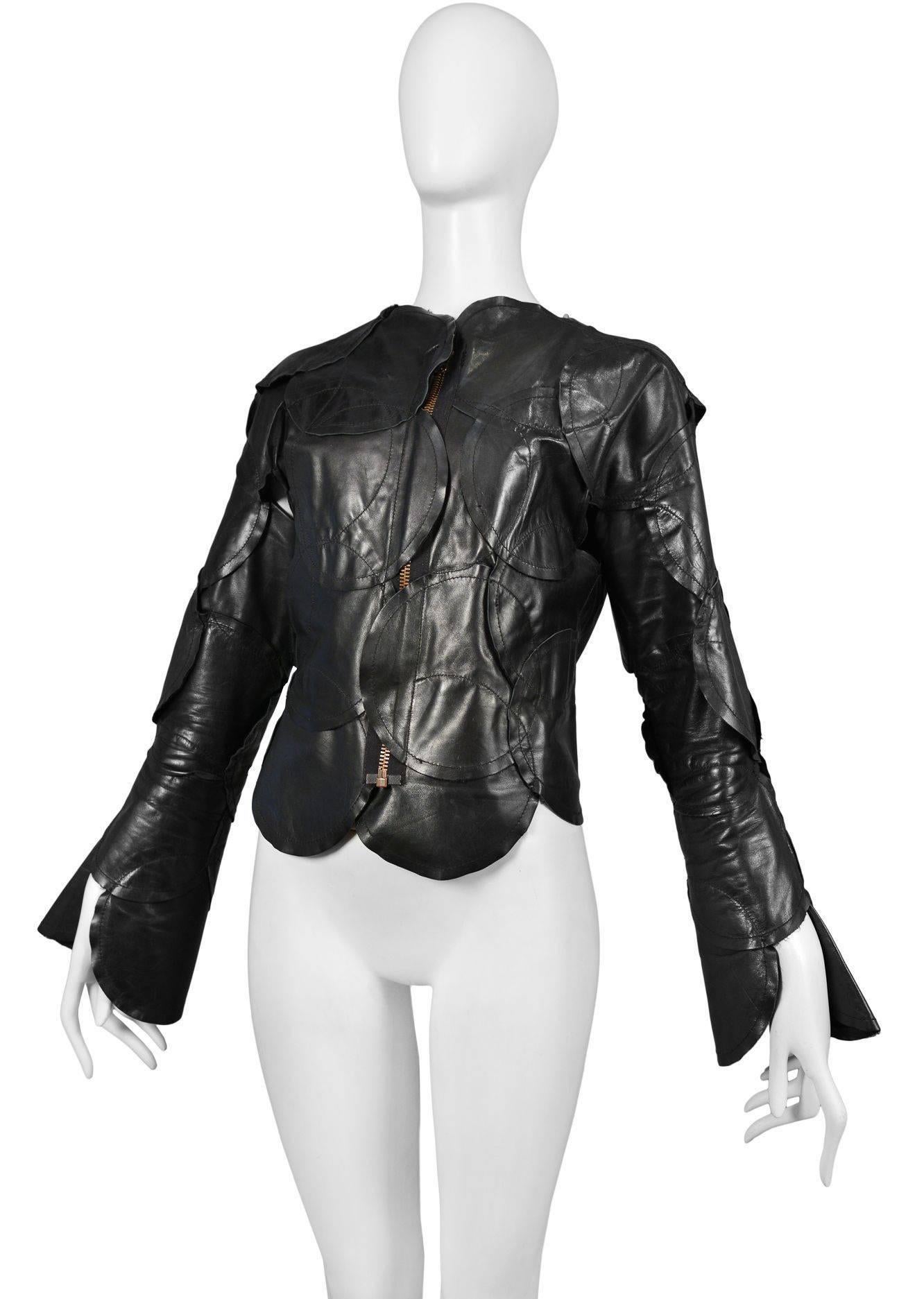maison martin margiela leather jacket
