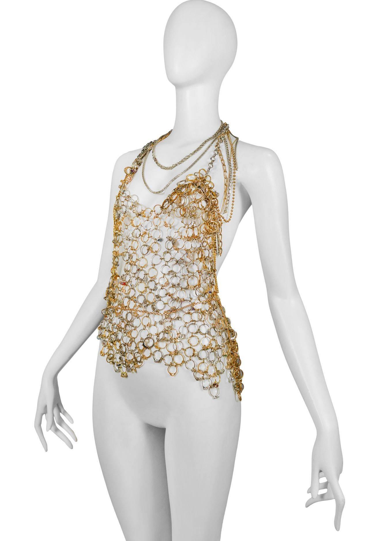 Beige Maison Martin Margiela Artisanal Ring Top 2007