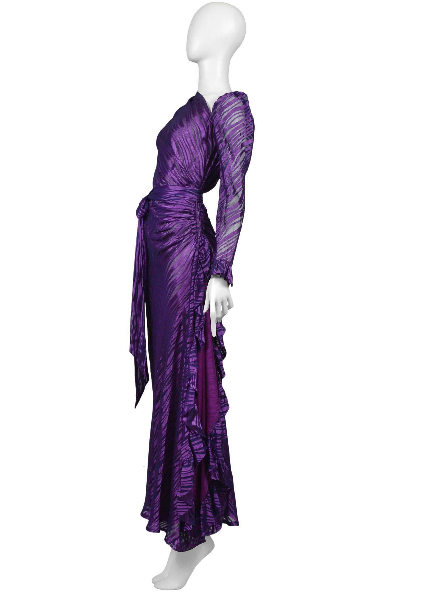 royal purple gowns