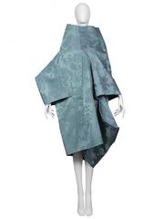 Comme des Garcons Satin Damask Blue Witchess Dress 2016