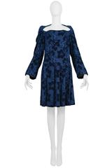 Comme des Garcons Blue Devore Dress AW 1996