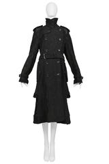 Comme des Garcons Embroidered Trench Coat 2015