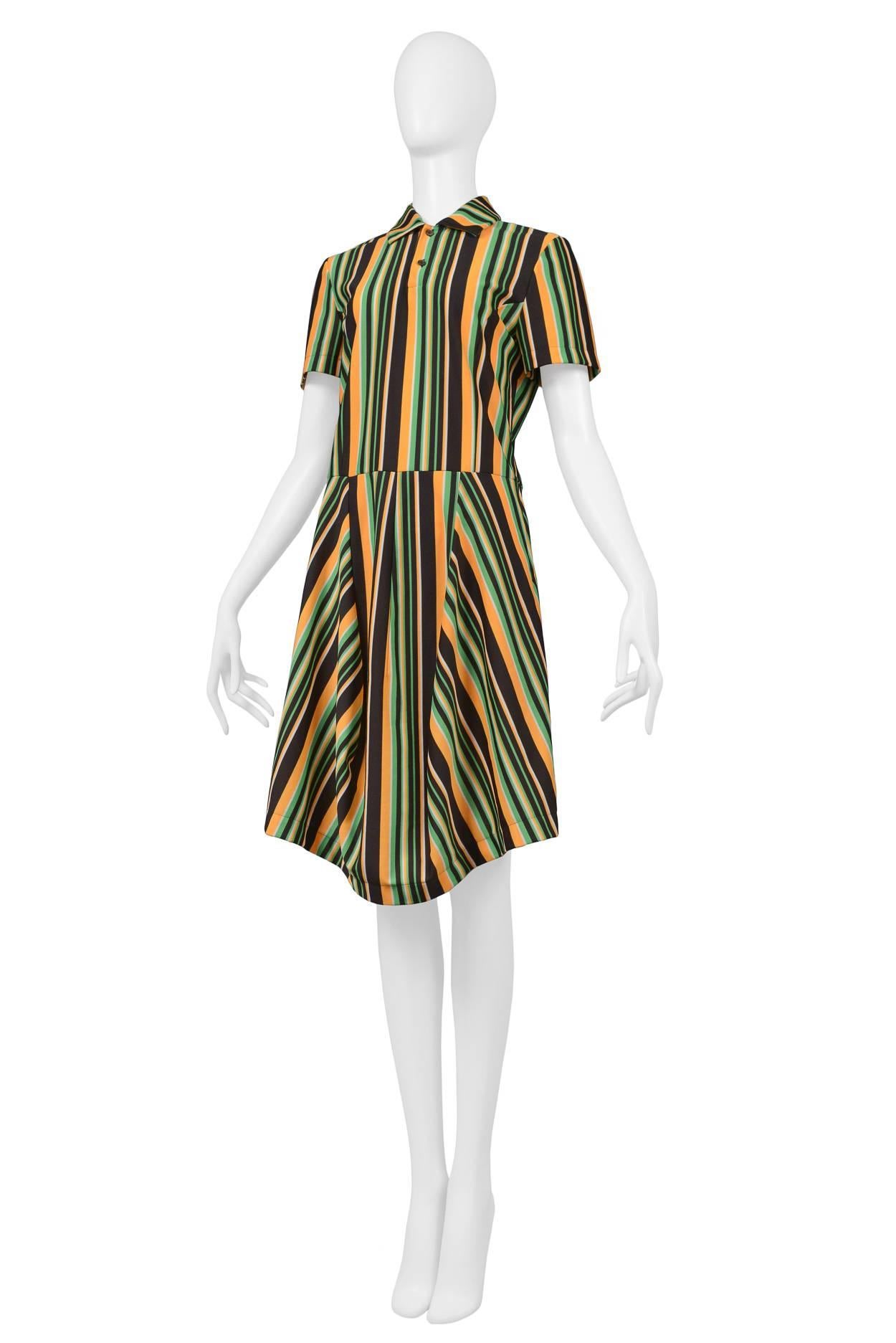 Vintage Comme des Garcons Stripe SS Polo Dress 1996