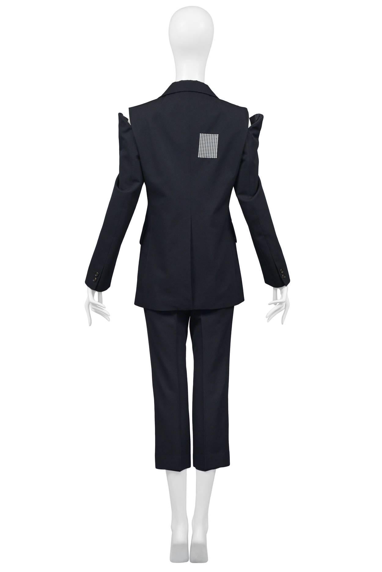 Women's Comme des Garcons Navy Blue Suit 2000