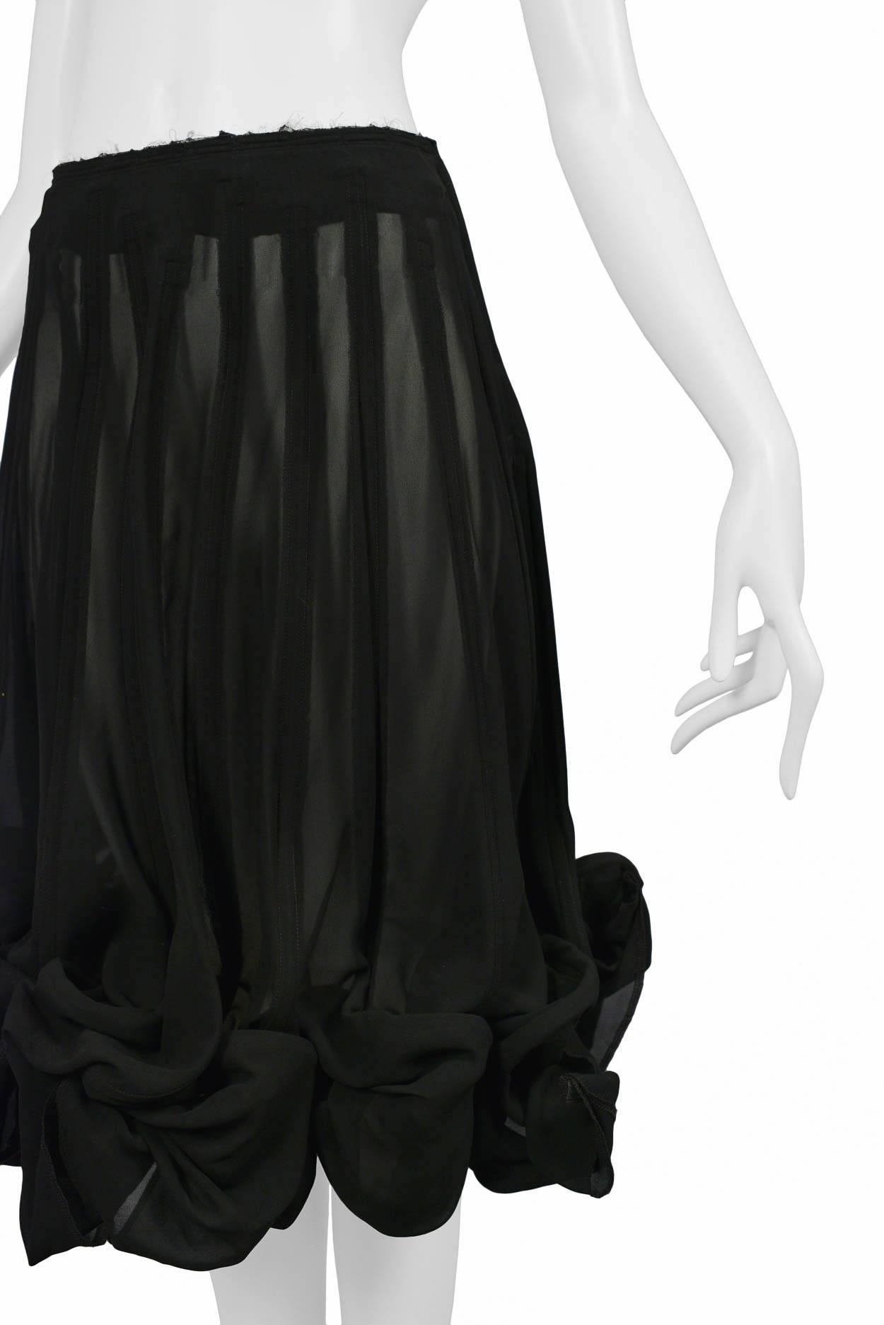 Women's Comme des Garcons Black Wire Skirt 2006