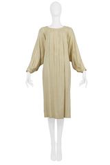 Comme des Garcons Early Off-White Silk Dress