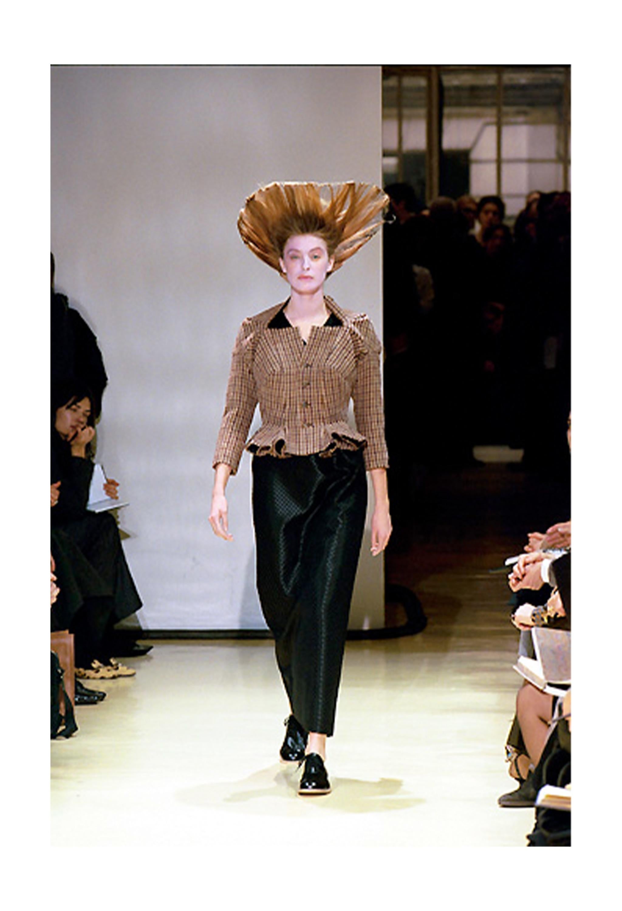 Junya Watanabe Veste fantaisie en caoutchouc et néoprène à fleurs grises 1999-2000 Pour femmes en vente