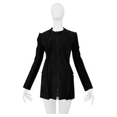 Maison Martin Margiela Black Suede Flat Garment Jacket 2001