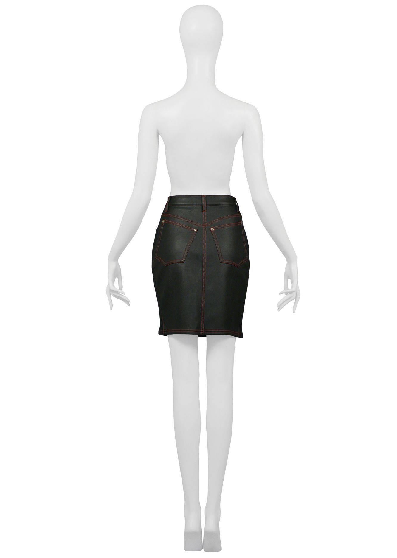 Black Jean Paul Gaultier Patches Skirt