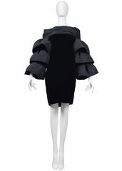 Pierre Cardin Couture Ruffle Sleeve Dress