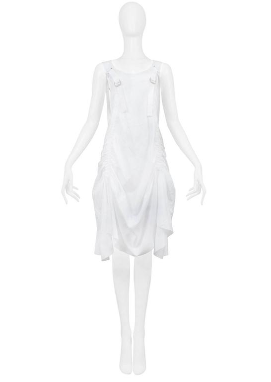 Junya Watanabe White Parachute Backpack Dress 2003 For Sale at 1stdibs