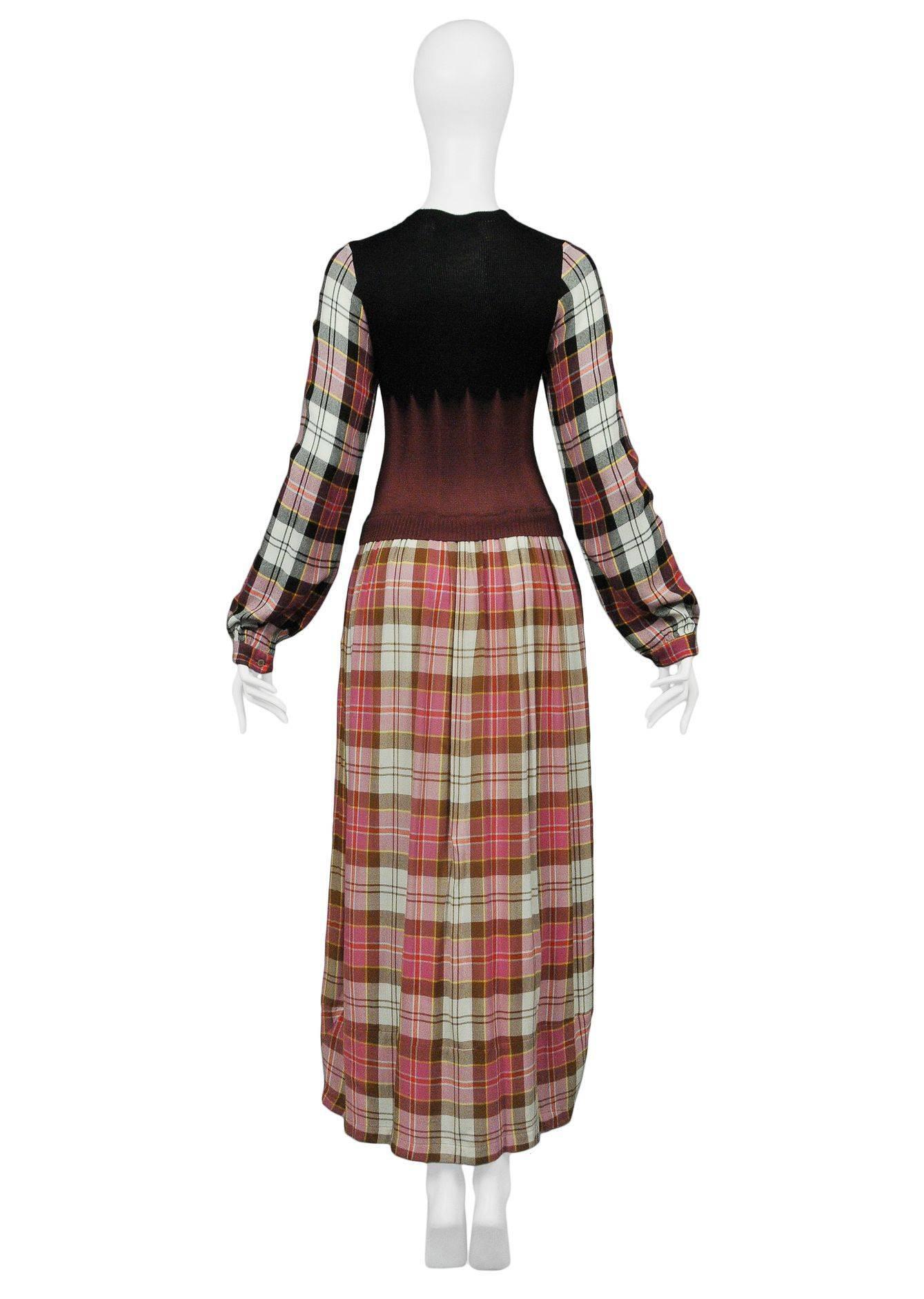 grunge plaid dress